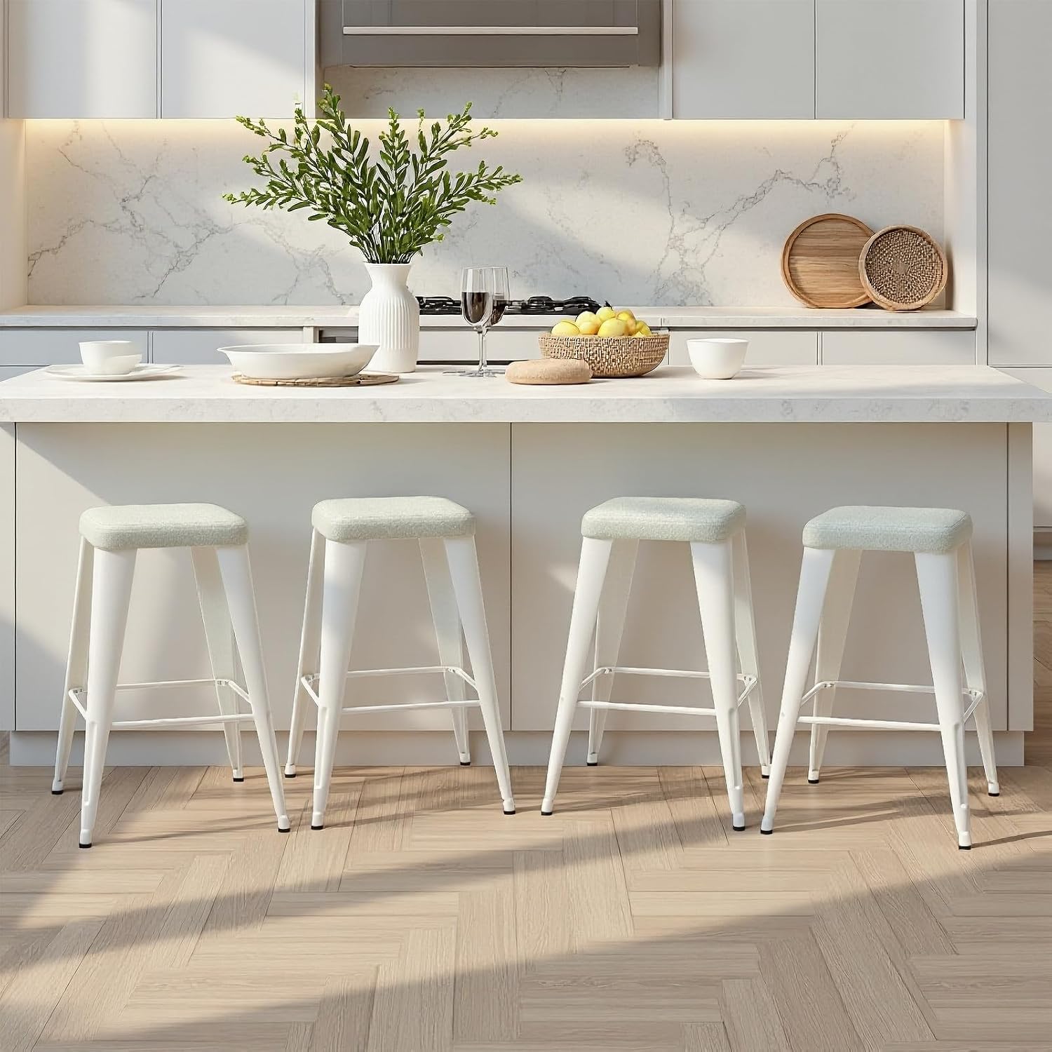 Home Bar Stools - Set di 4 sgabelli da bar,