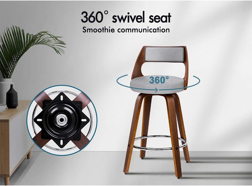 Home Bar Stools - con poggiapiedi e livellatori per gambe
