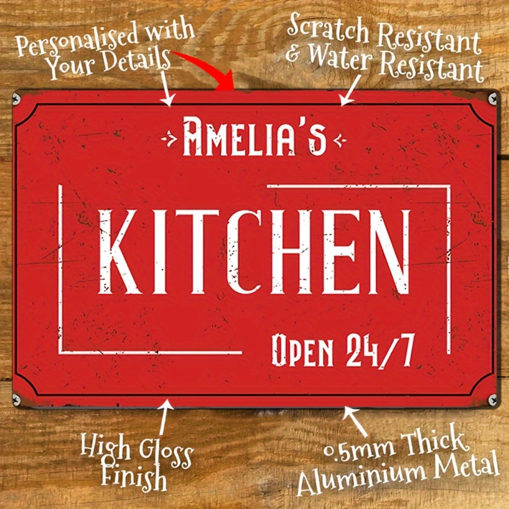 Home Bar Signs - Insegna da Parete Personalizzata per Cucina,