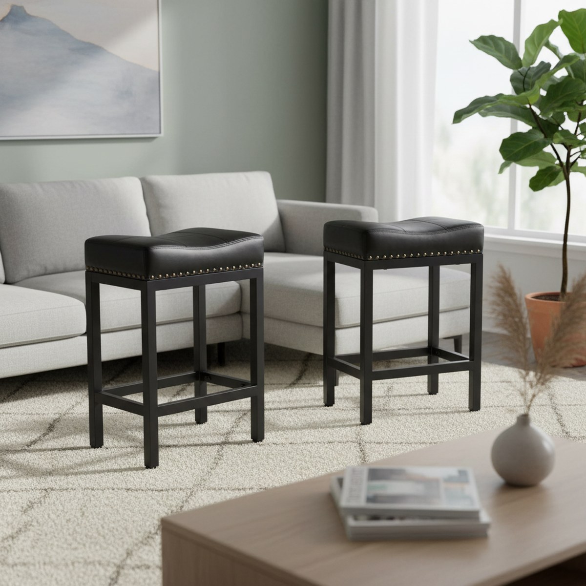Set di 2 Sgabelli da Bar in Pe - Home Bar Stools recensione e prezzo