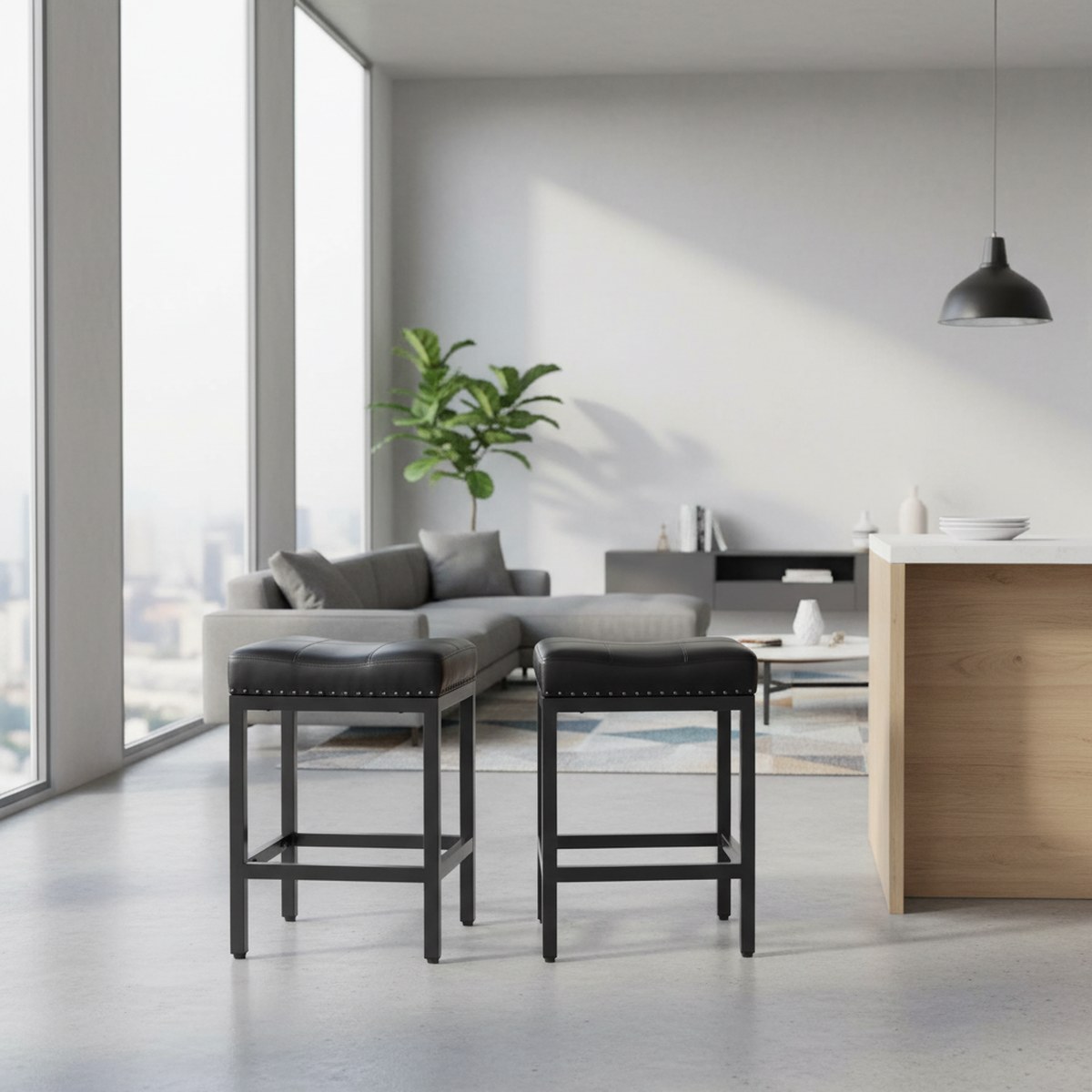 Set di 2 Sgabelli da Bar in Pe - Home Bar Stools recensione e prezzo