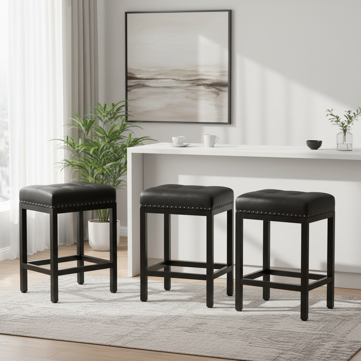 Set di 2 Sgabelli da Bar in Pe - Home Bar Stools recensione e prezzo