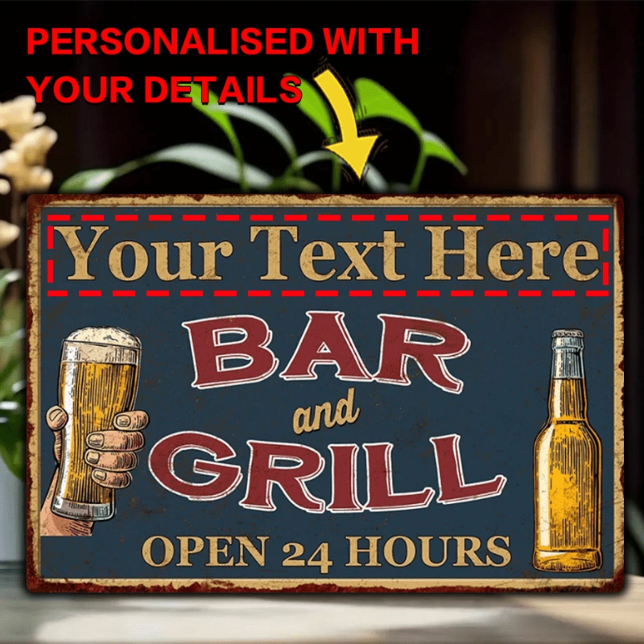 Insegna in Alluminio Personali - Home Bar Signs recensione e prezzo